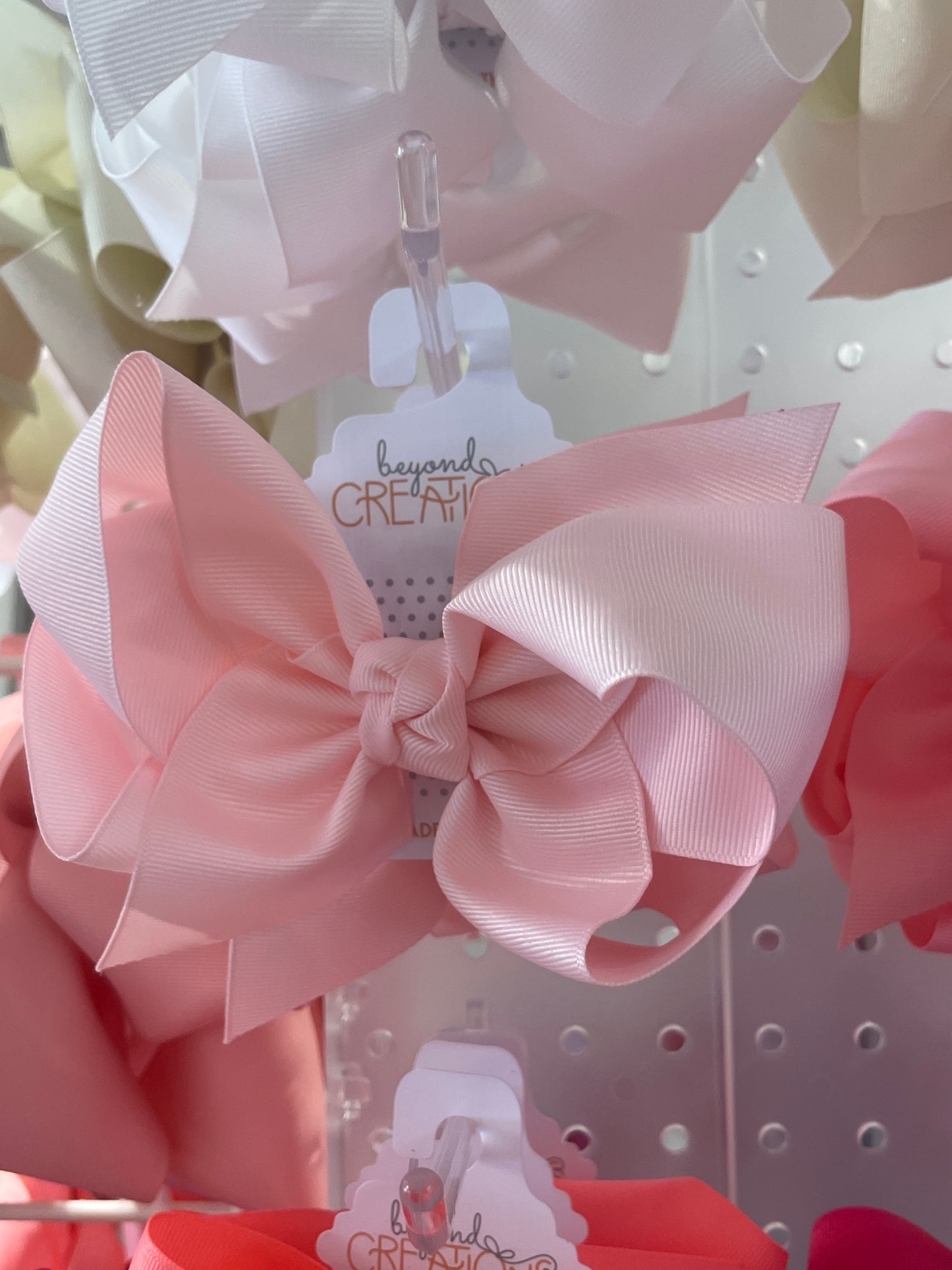 Huge Grosgrain Bow W Knot med alligator clip