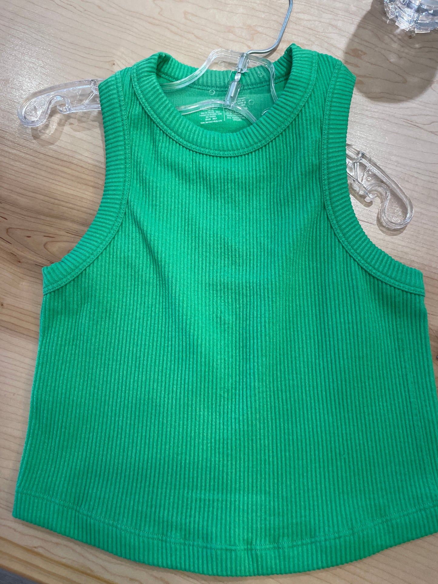 Cropped Ribbed Tank Top