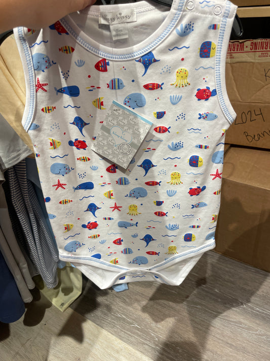 BLUE SEA LIFE FUN BODYSUIT