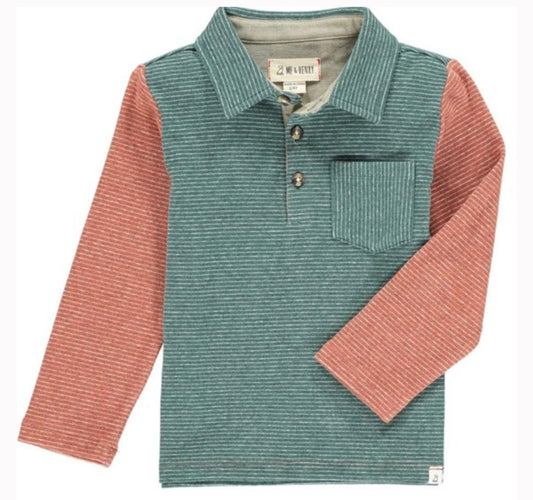 Green Stripe Troy Polo
