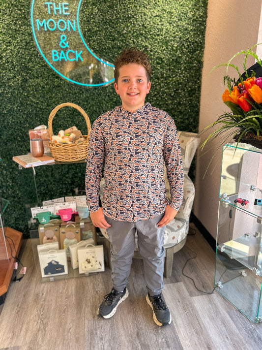 River Camo Lightweight hoodie