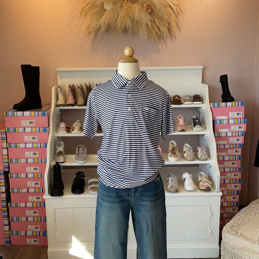 INSHORE PERFORMANCE STRIPE POLO