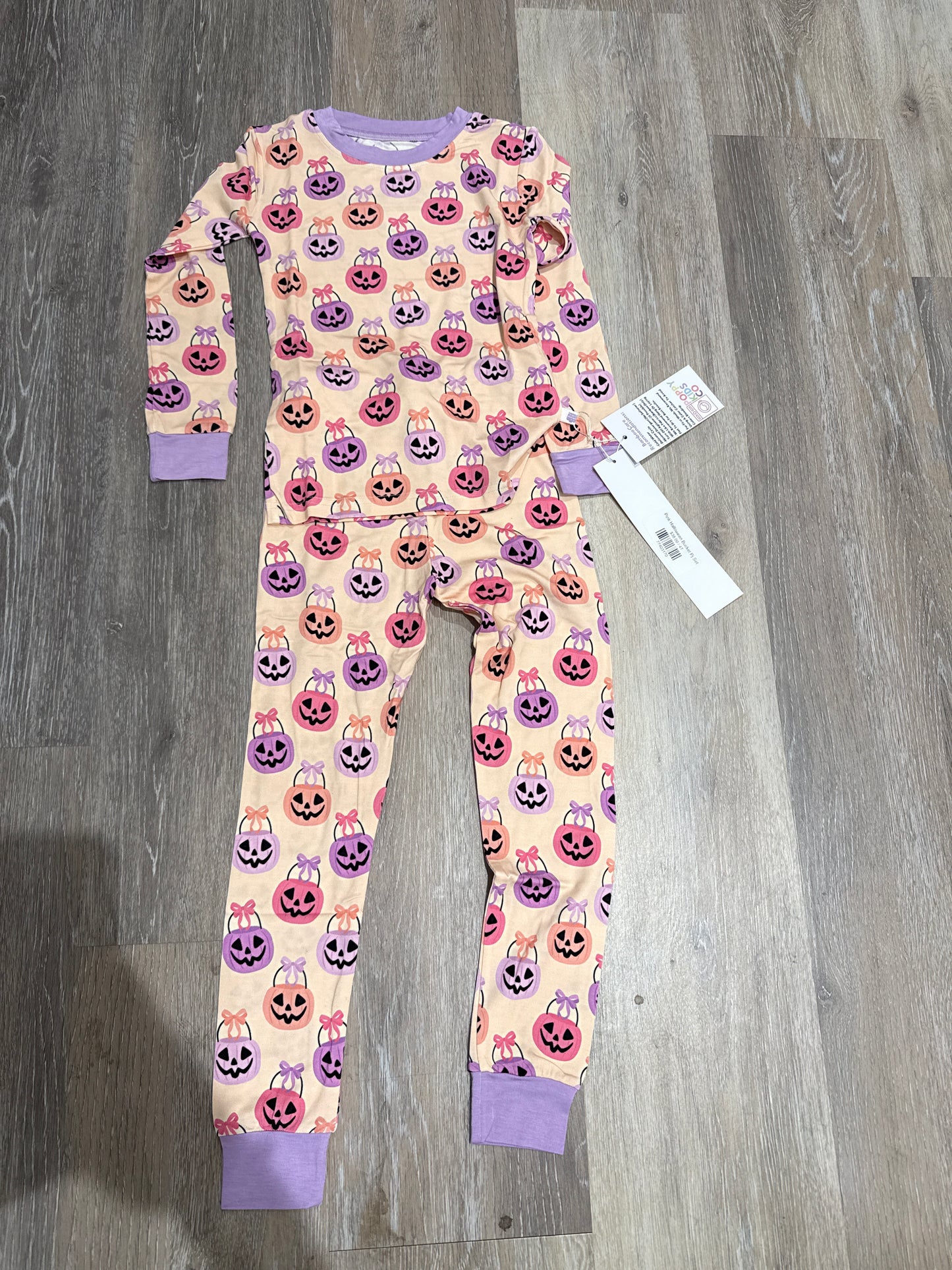 Pink Halloween Bucket Pj Set