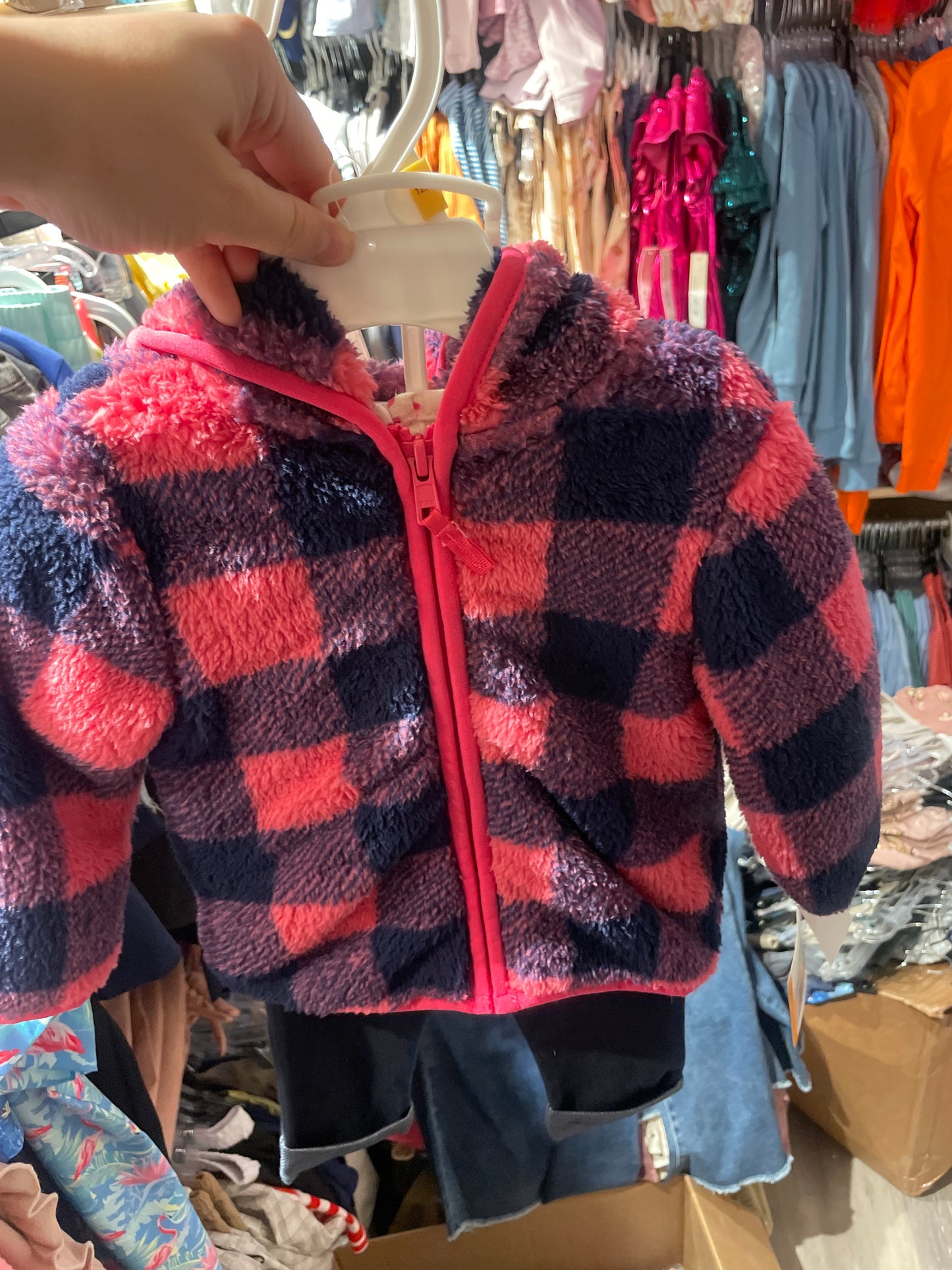 LILAC CHECK SHERPA SET