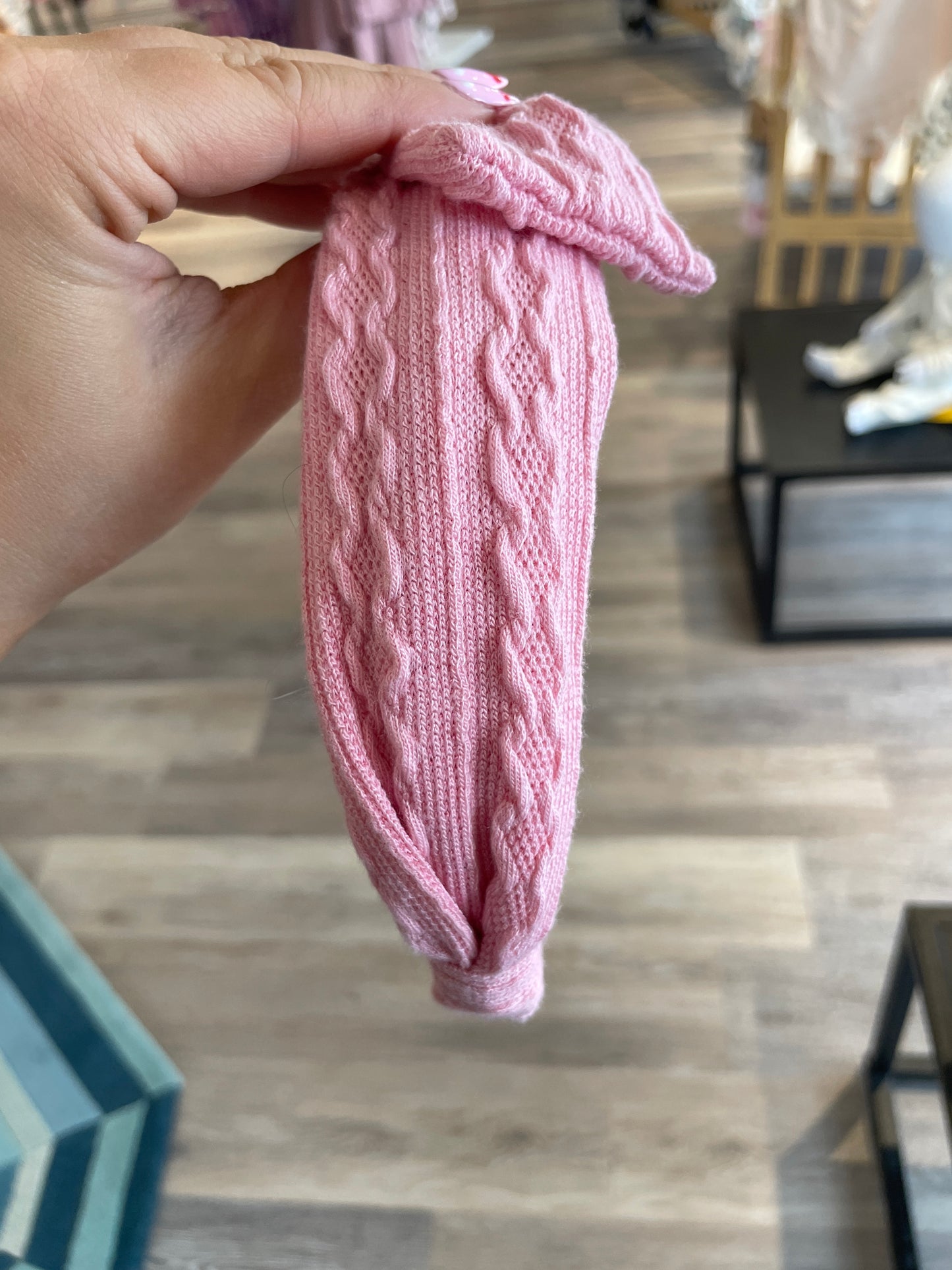 Cable Knit Bow Headband