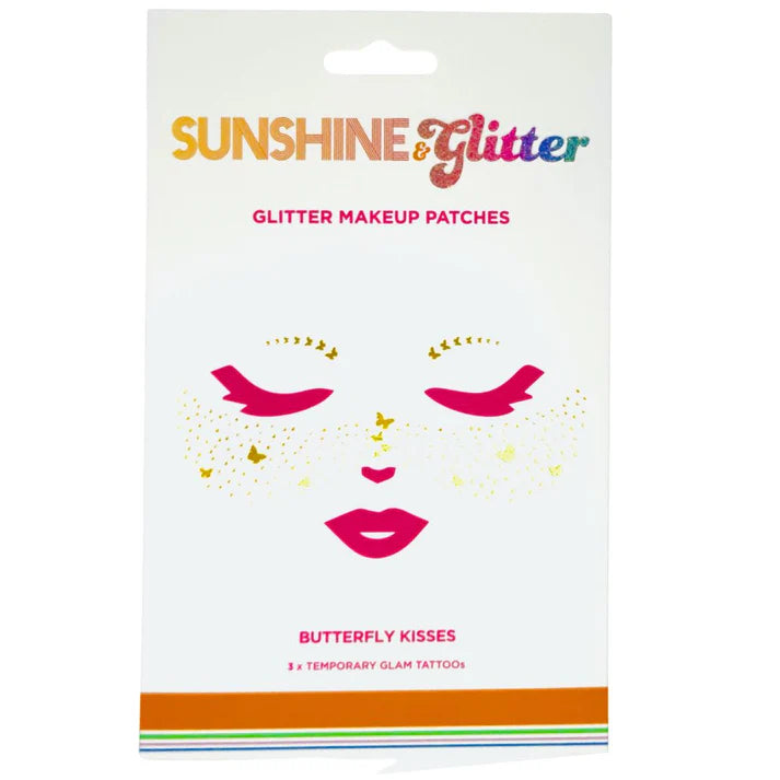 Sunshine & Glitter Face Tattoo