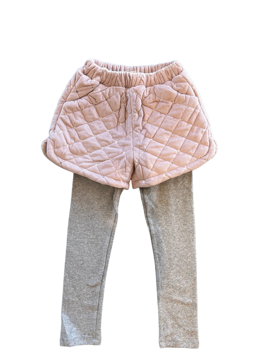 2-in-1 quilted shorts + leggings