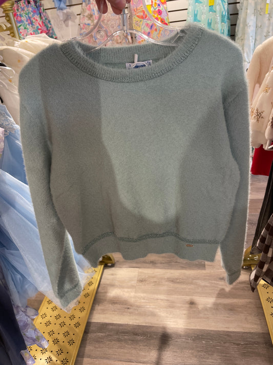 Jade Fuzzy Sweater