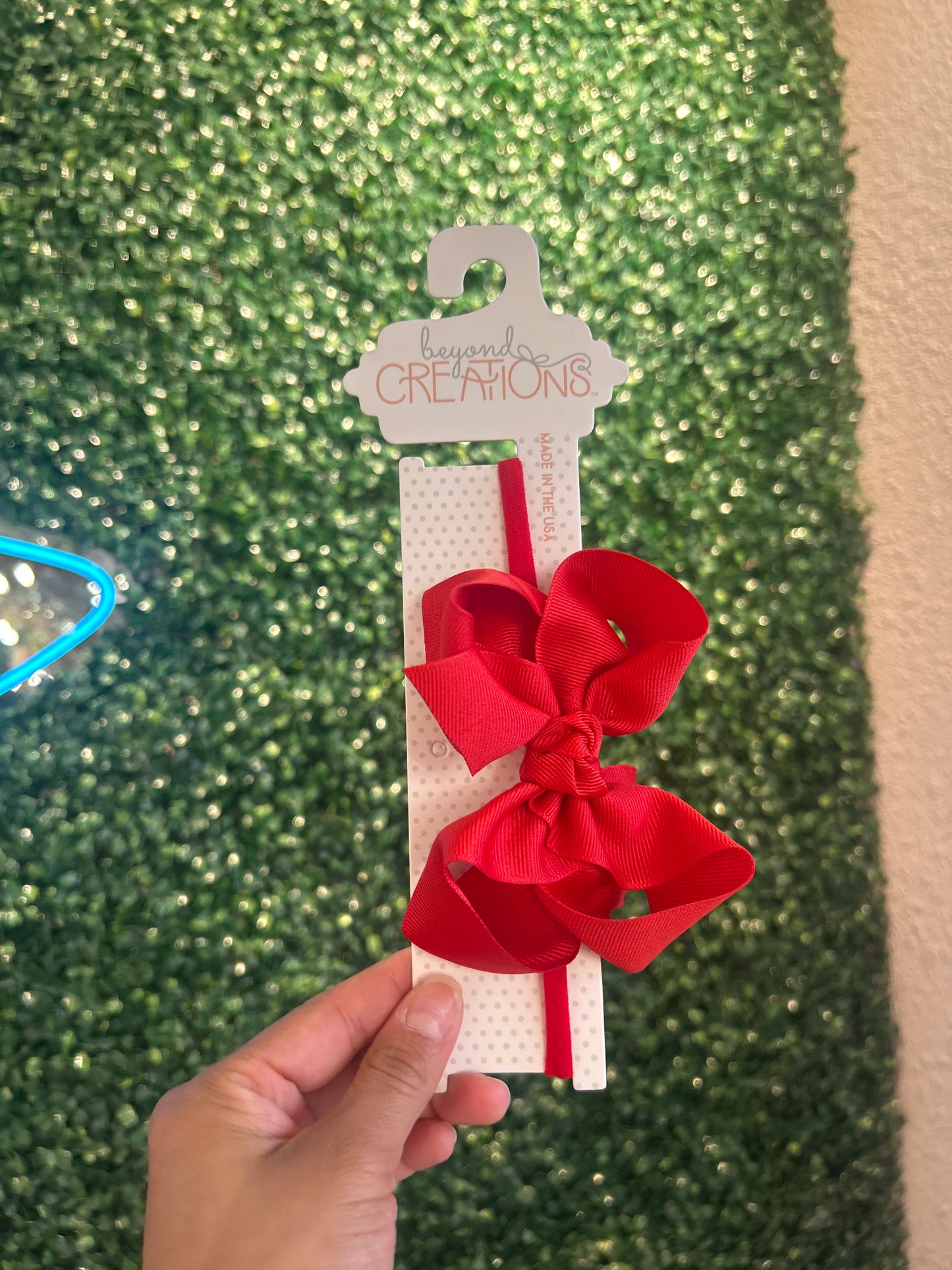 Pantyhose Headband W/ 4.5" Large Bow