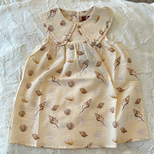 BUTTERFLY RUFFLE SEASHELL DRESS