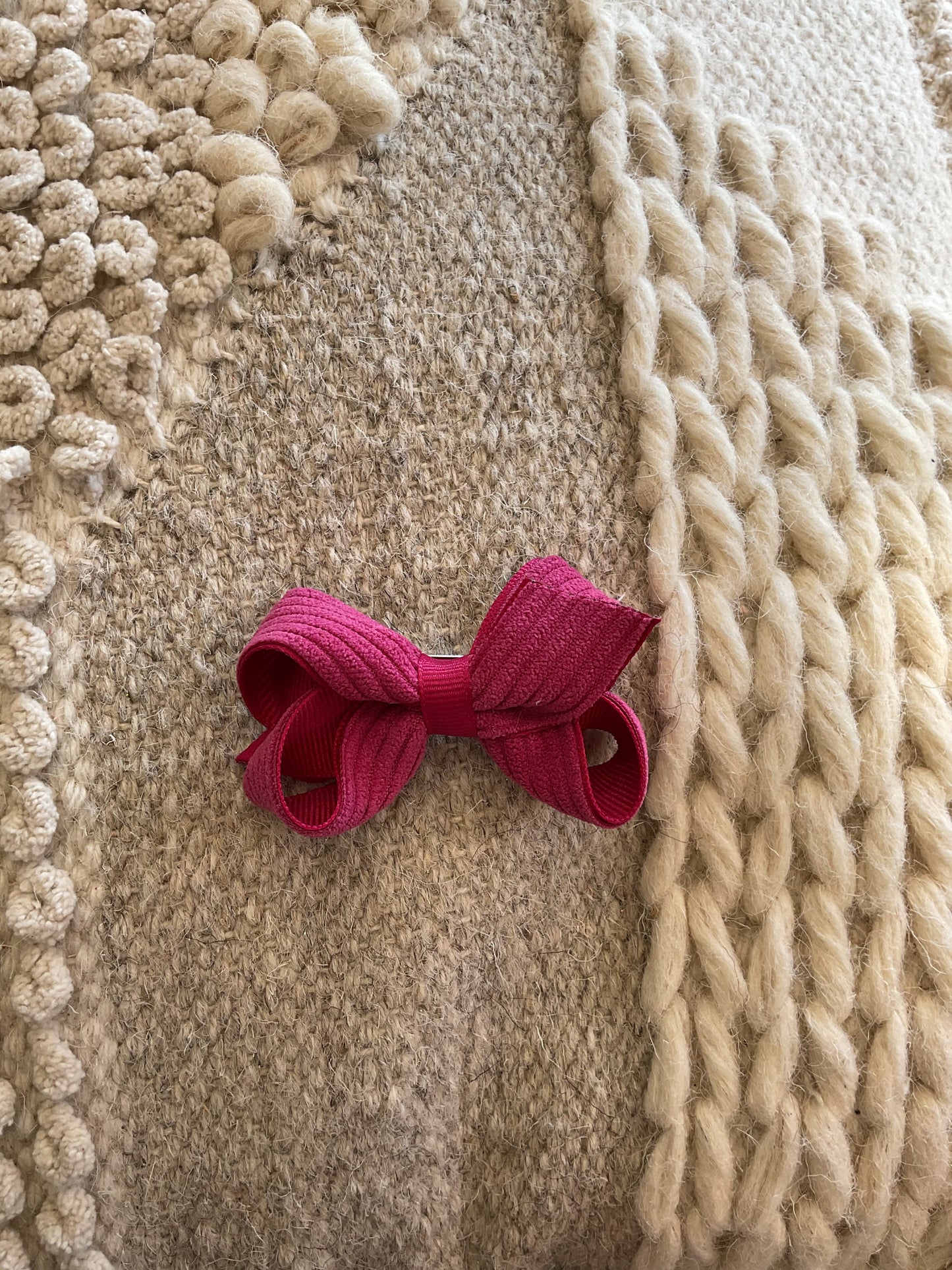 MINI CORDUROY/GG OVERLAY BOW