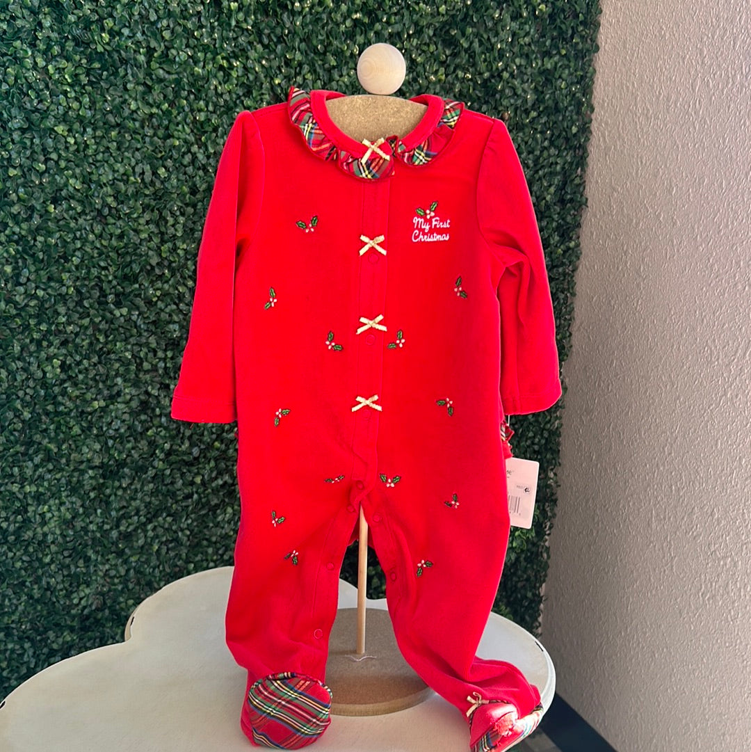 HOLIDAY VELOUR FOOTIE