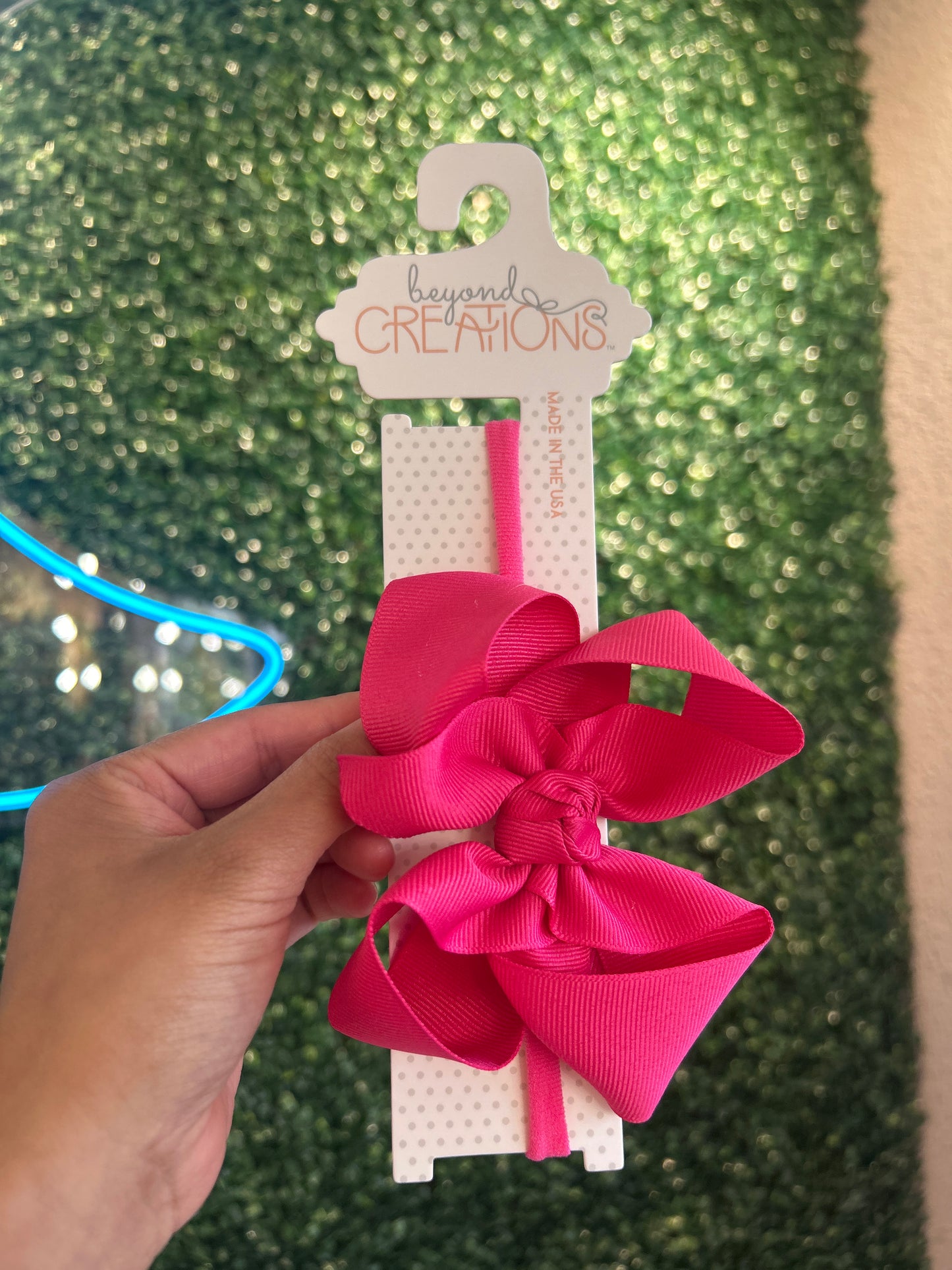 Pantyhose Headband W/ 4.5" Large Bow