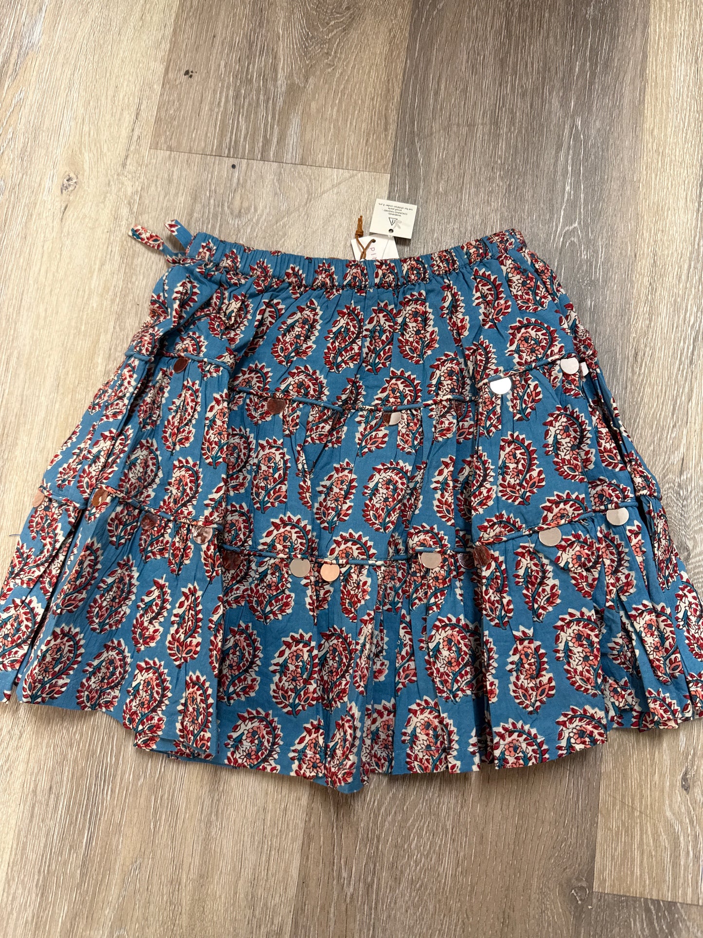 Girls Allie Skirt - Blue Paisley