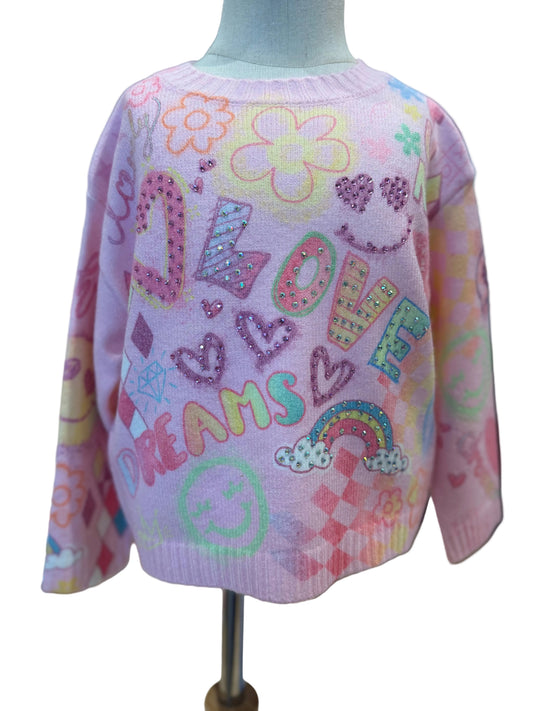 Fun Icon Print Sweater