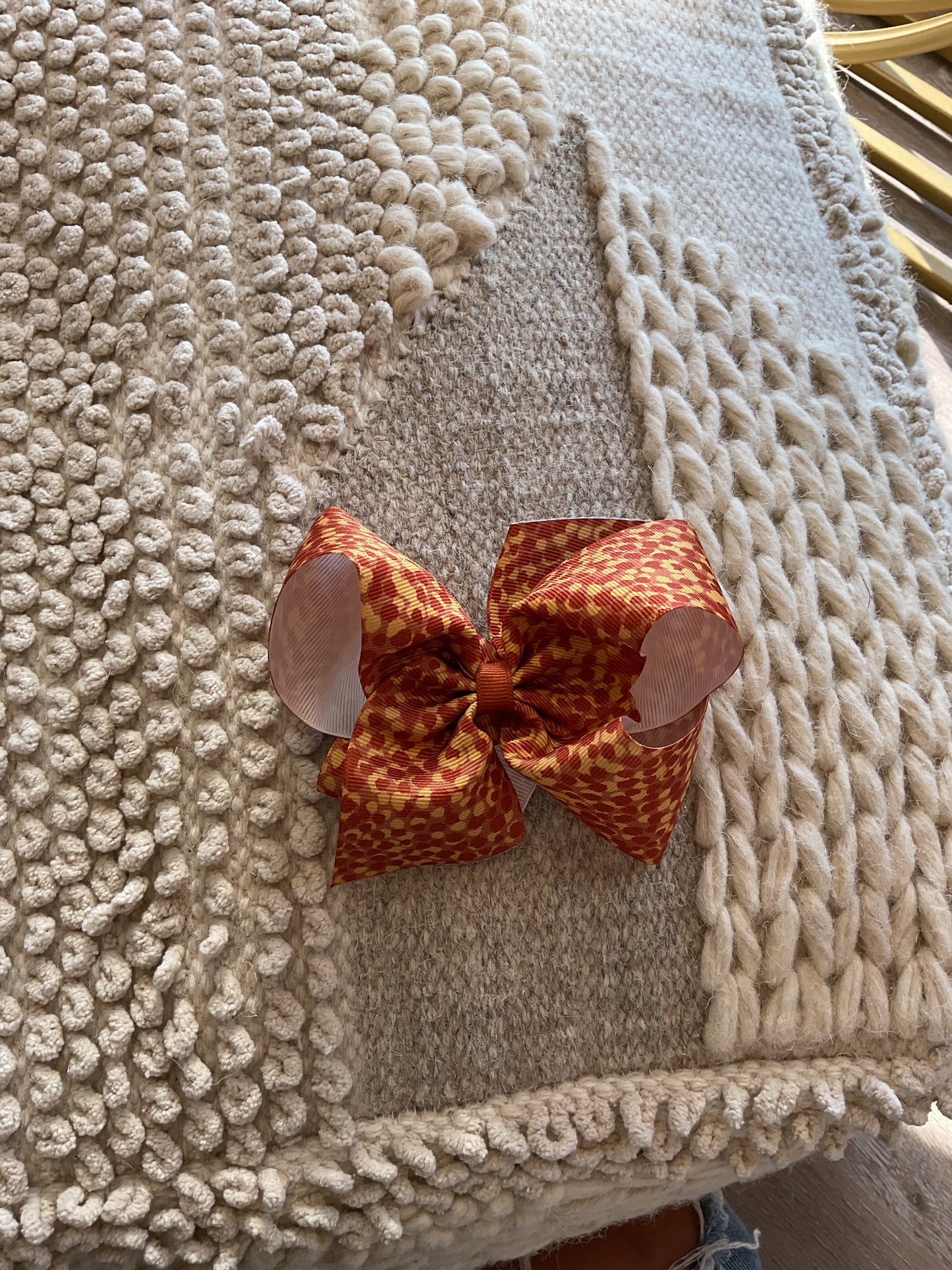 KING GG FALL PRINT BOWS