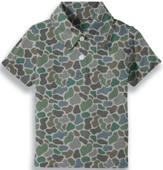 CAMO SS POLO SHIRT