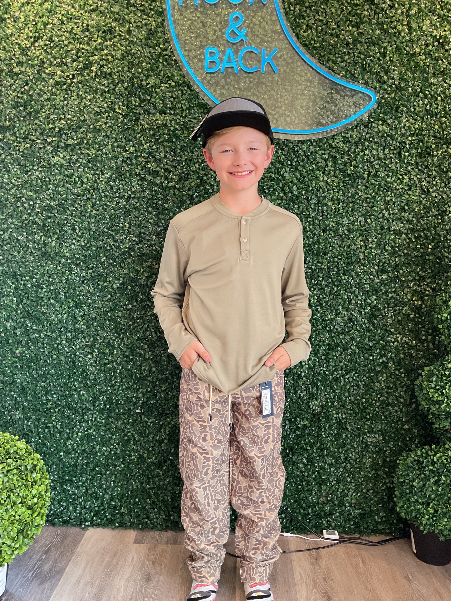 BOYS SHORELINE HENLEY LS CEDAR