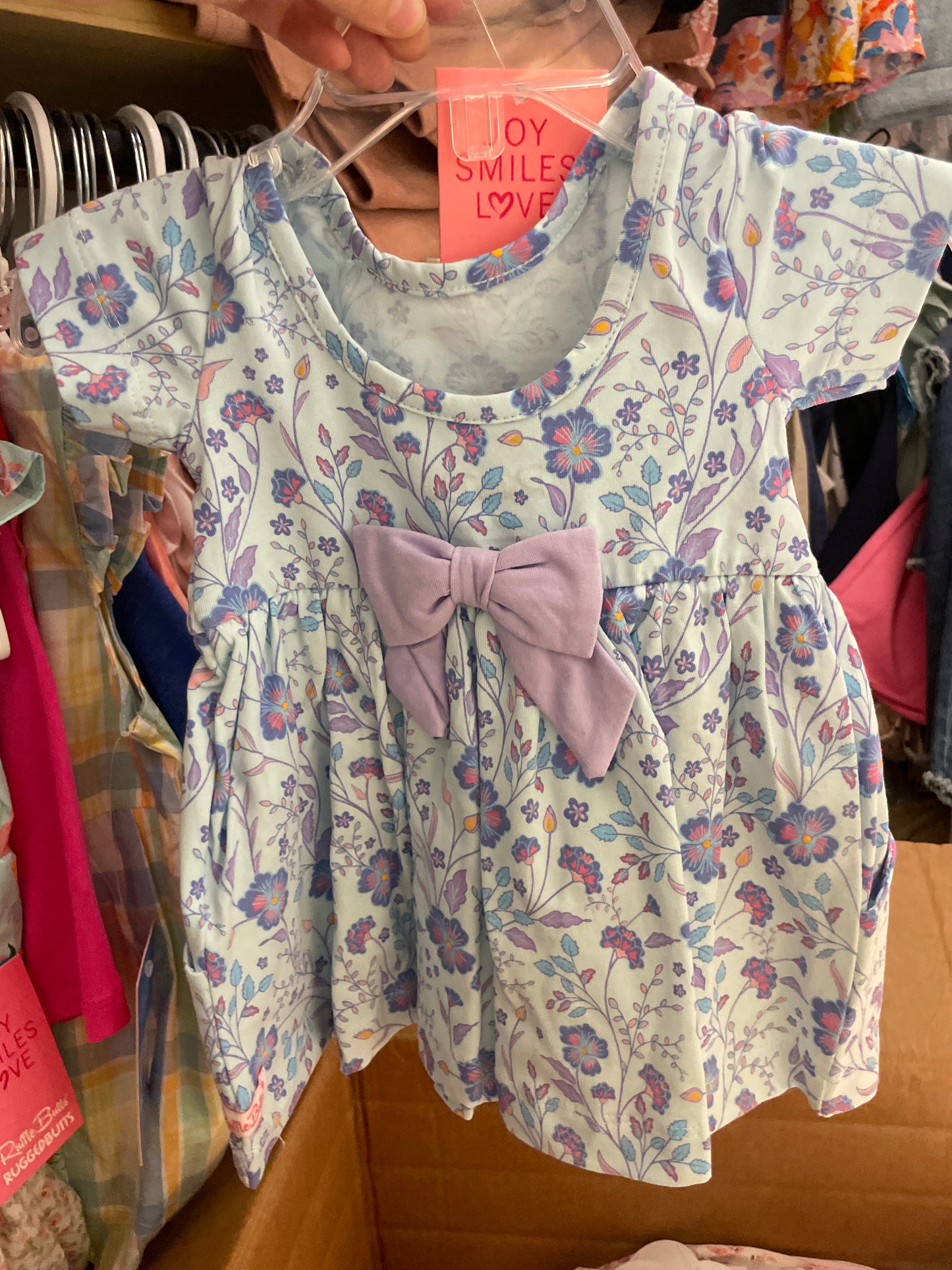 Fairytale Garden Knit Short Sleeve Twirl Dress