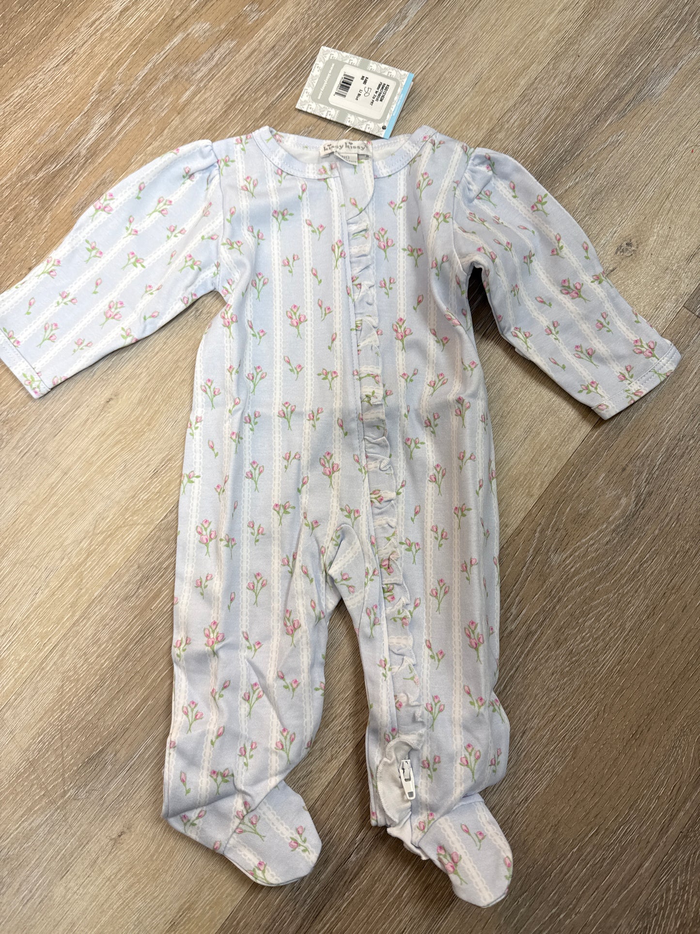 Roses and stripes Footie