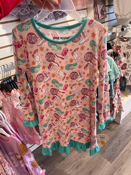 Howdy, Girl Jammies Gown