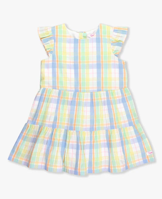 Clubhouse Rainbow Plaid Dress