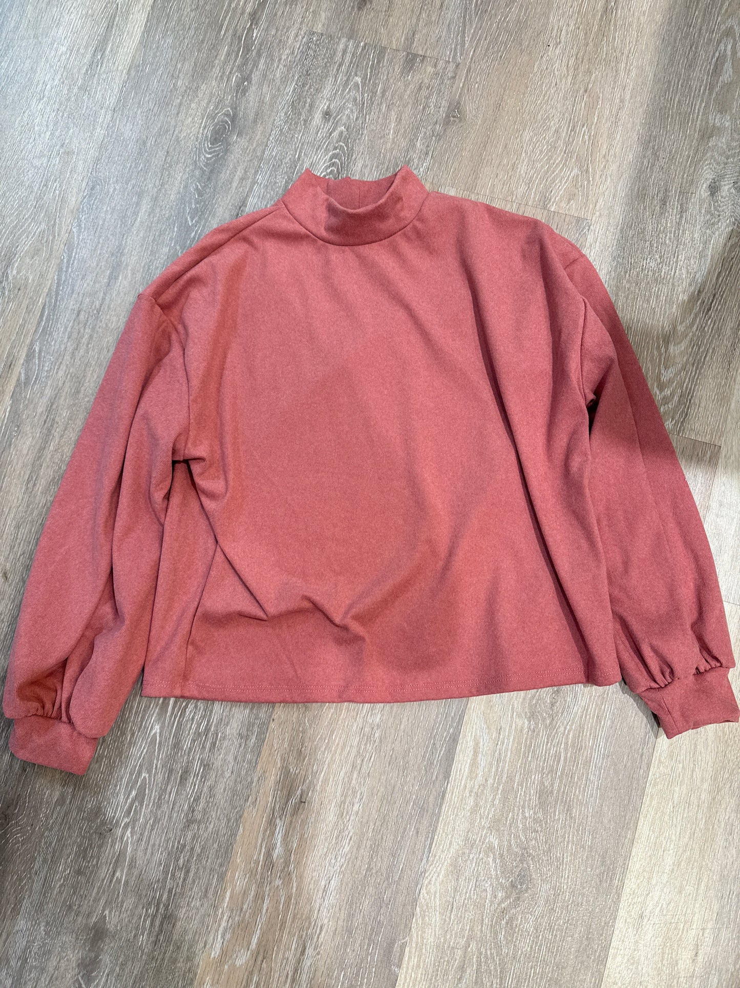 Corduroy Brush Mock Neck Sweater
