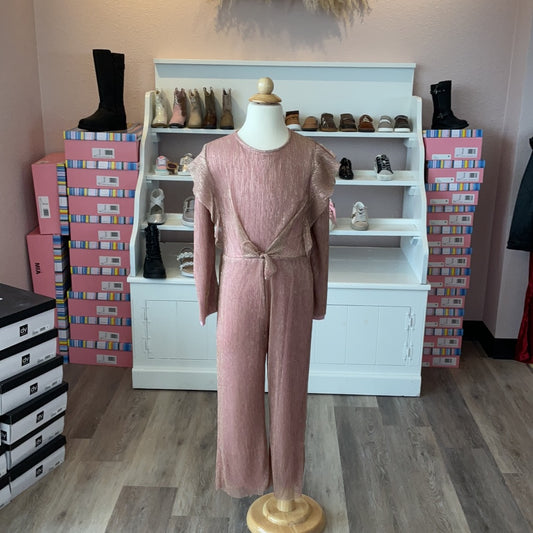 PINK SHIMMER JUMPSUIT