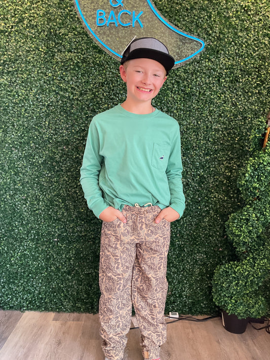 BOYS PARKER POCKET TEE LS IVY