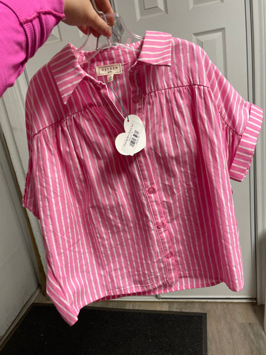 Pink Button Down Set