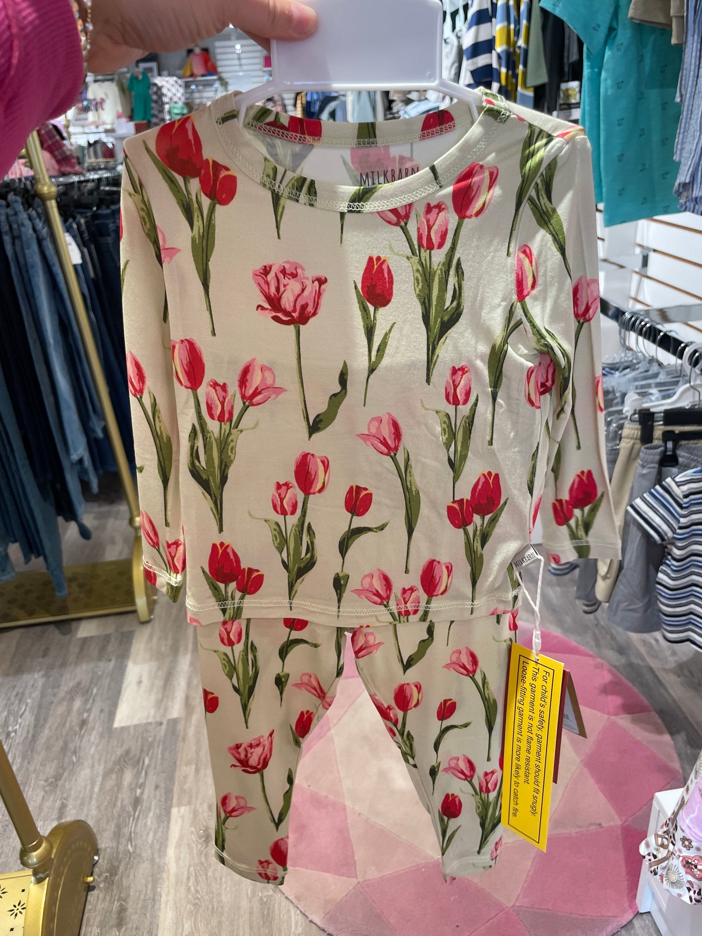 Lux Stretch Two Piece Pajama Set Tulip