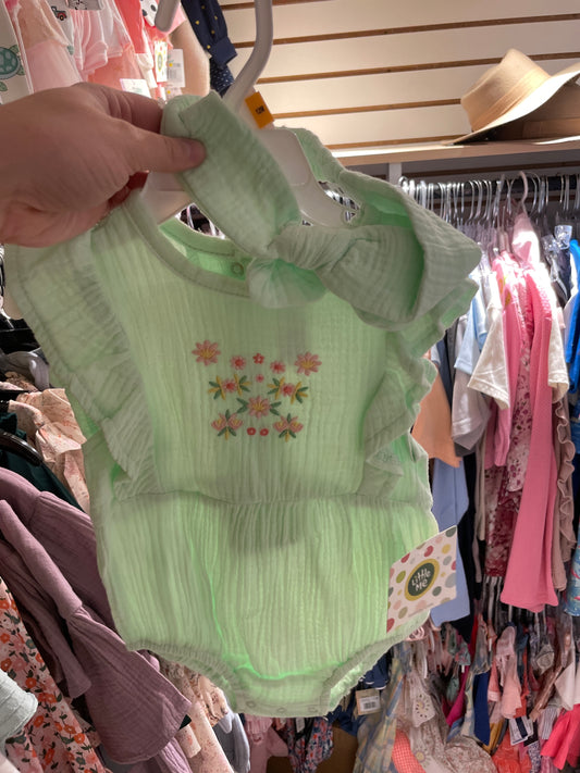 Floral Bubble Romper