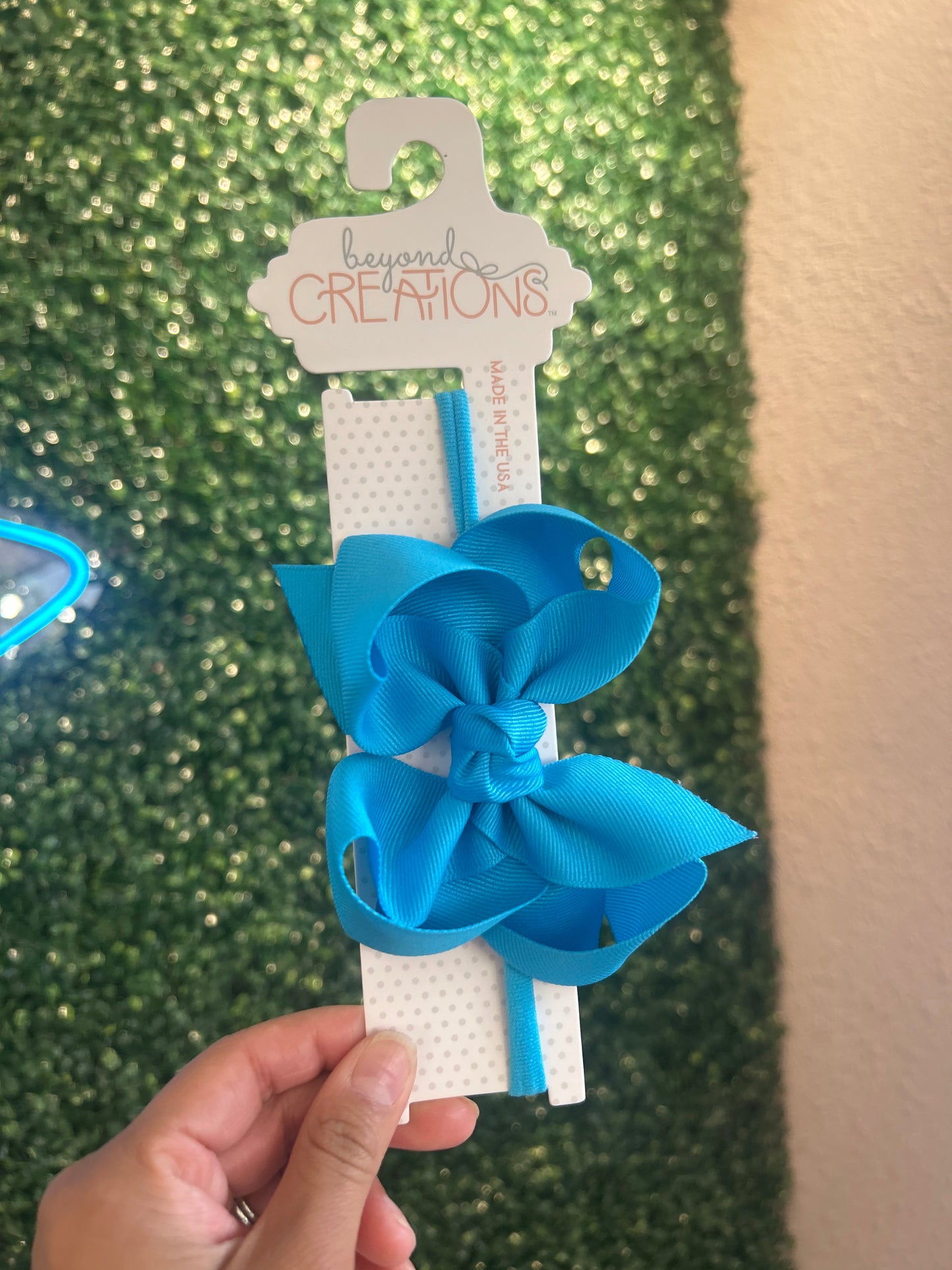 Pantyhose Headband W/ 4.5" Large Bow