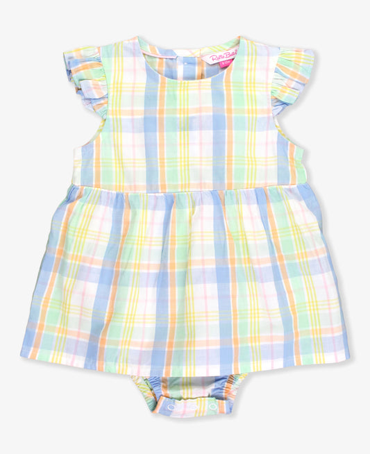 Clubhouse Rainbow Plaid Romper