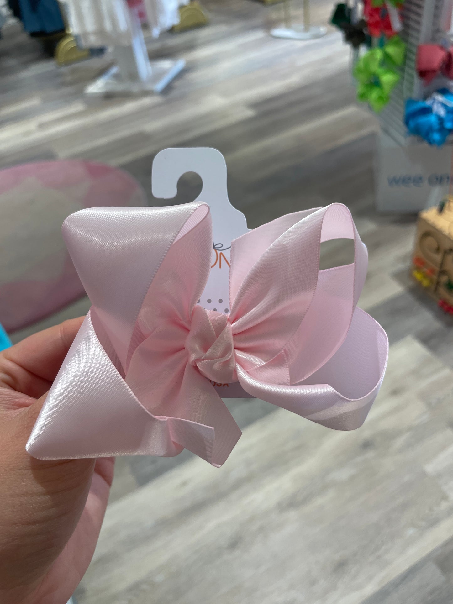 4.5" Large Satin Bow W/ Alligator Clip