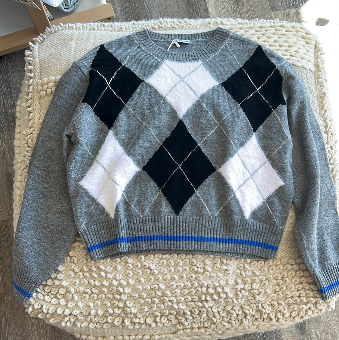 DIAMOND PRINT SWEATER