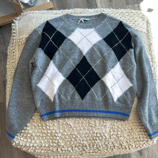 DIAMOND PRINT SWEATER