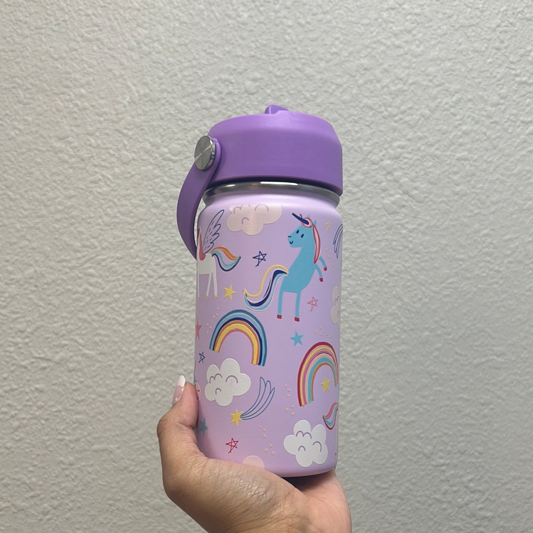 Kids 12oz bottle with a straw cap