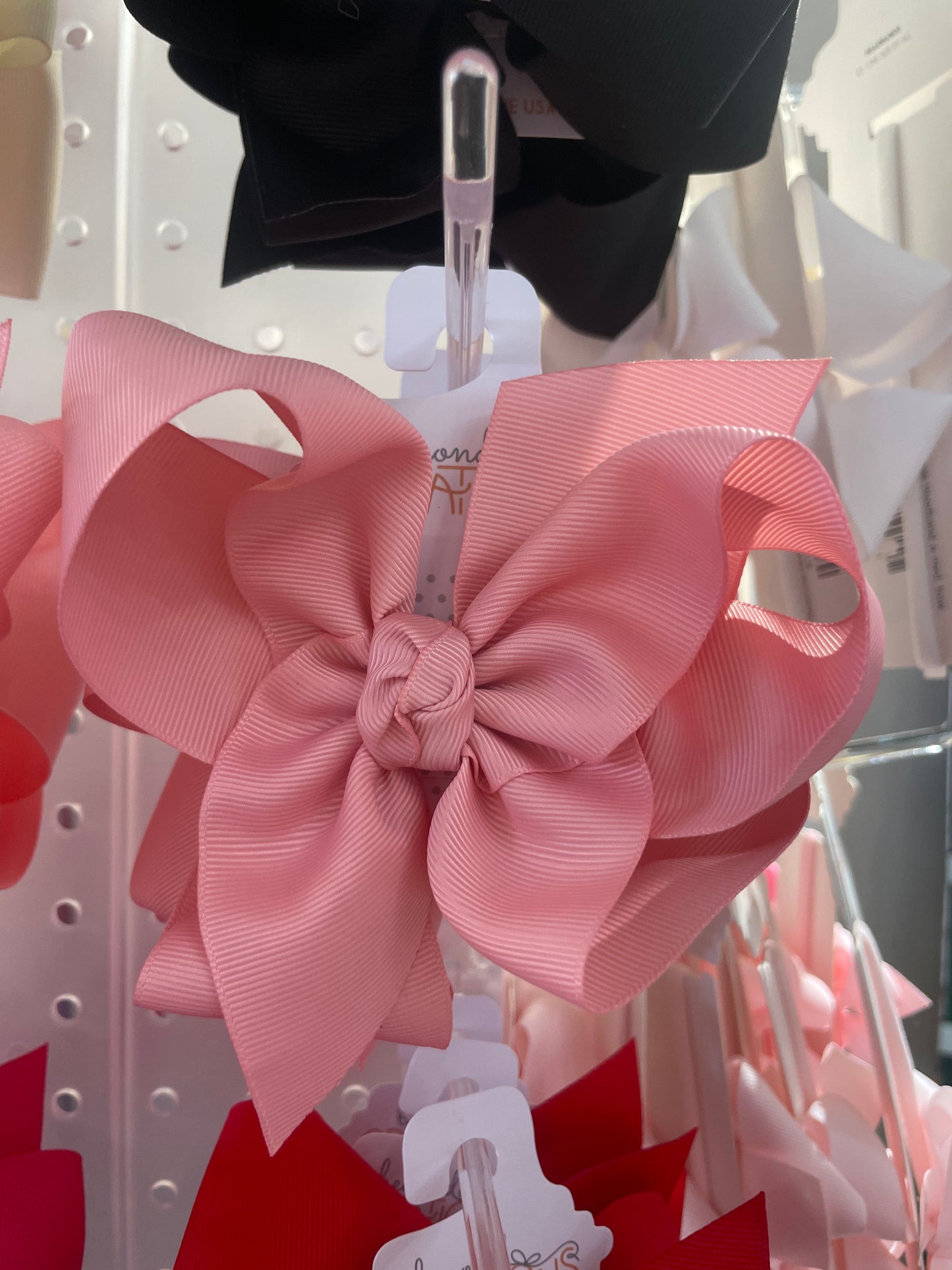 Huge Grosgrain Bow W Knot med alligator clip