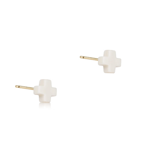 Signature Cross Small Stud Earrings
