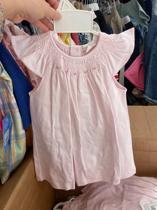 Pink Floral Dress Set