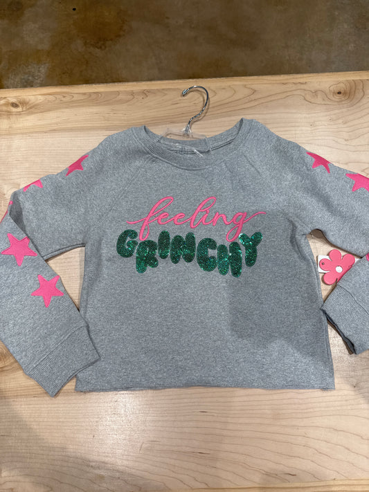 Sequins Feeling Grinchy Swaetshirt