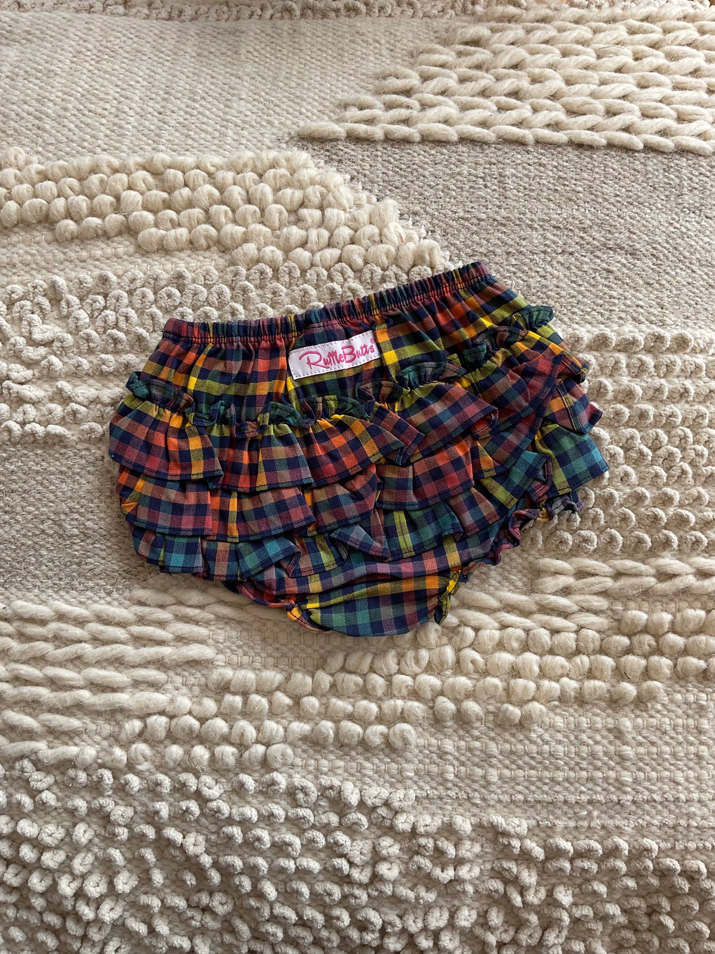 HARVEST RAINBOW GINGHAM WAVE RUFFLE BUTT