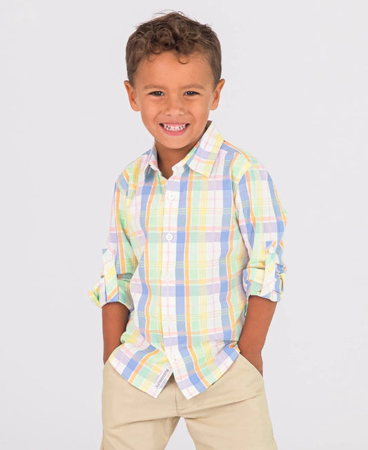 Clubhouse Rainbow Button Down Shirt