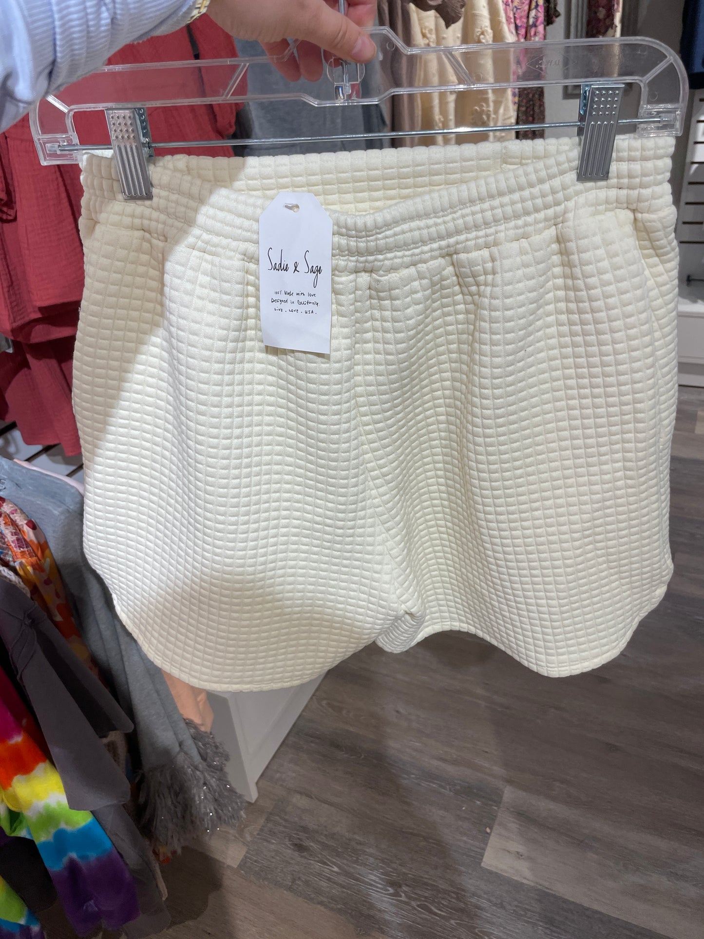 TWEEN PASTIME TEXTURED TERRY SHORTS