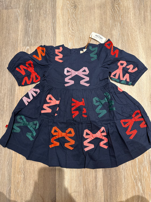 Girls Brooke Dress- Multi Bow Applique