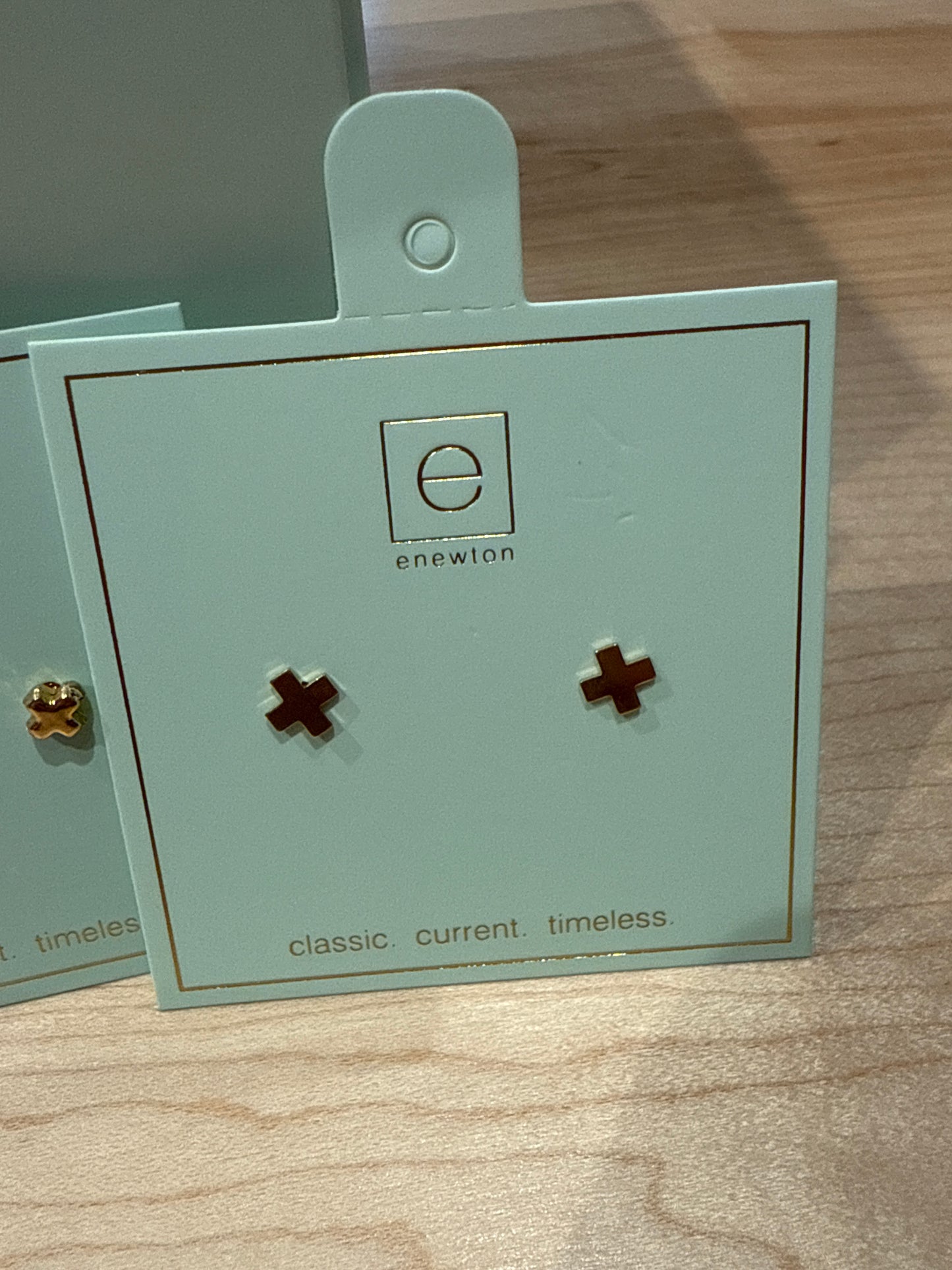 Signature Cross Stud - Gold