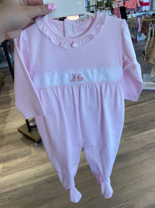 Footie w/ Rabbit Emb