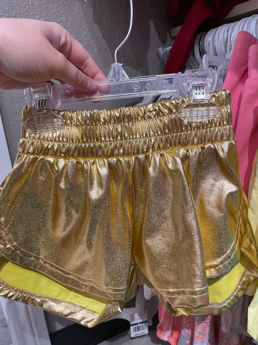 METALLIC KID SHORTS