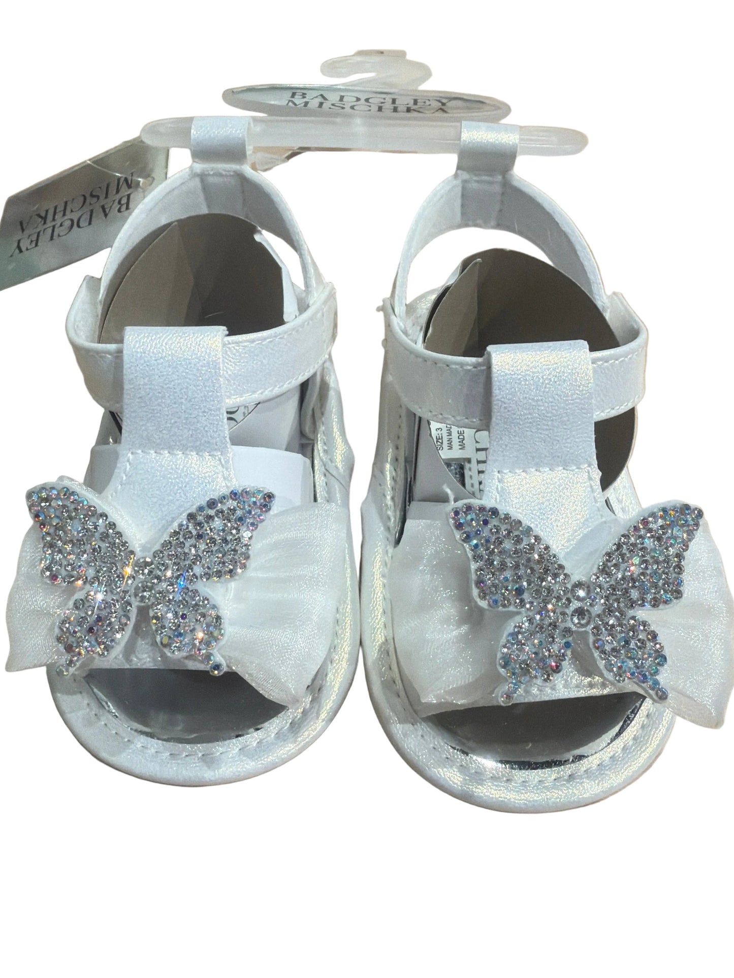 Badgley Satin Bow Infant Sandals